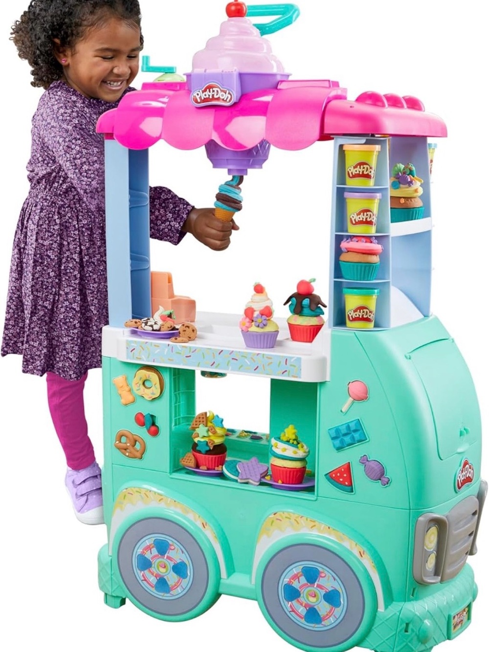 Sweet Treats Ice Cream Truck Playset - Pink & Teal